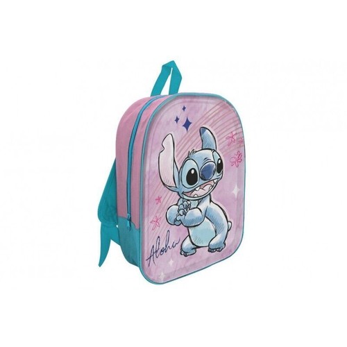 Stich rosa zainetto asilo - stich, 3d