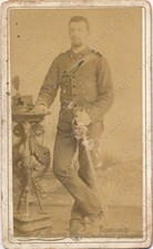 Ritratto Soldato con sciabola Artiglieria CDV Foto Bosco Bricca Torino Militare