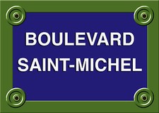 Plaque rue paris boulevard - plaque,