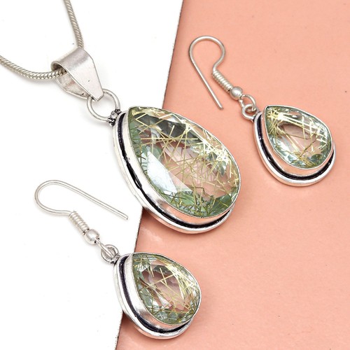 Set orecchini rutilo oro - set,