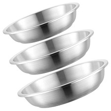  3 Pcs Piastra Da Campeggio Piatti Acciaio Inox Inossidabile Pentole