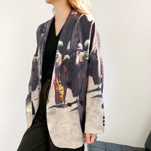 Blazer giacca cappotto nero - giacca,