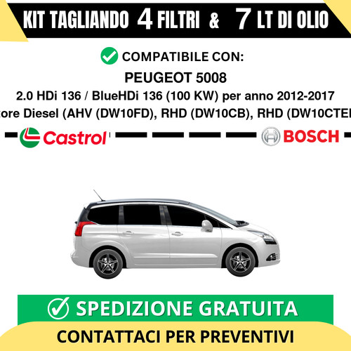 Tagliando per peugeot 5008 - peugeot,