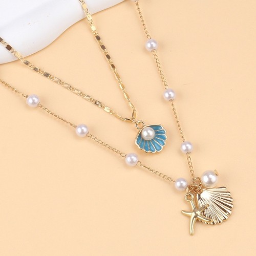 Set collana perle conchiglia - set,