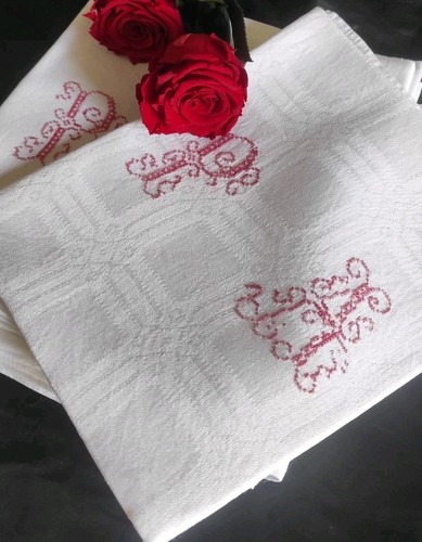 Tovaglioli lino monogramma - lino,