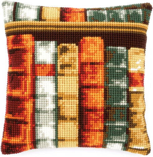 Kit cuscino punto croce - cuscino, libri