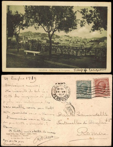 Cartolina genova - genova, (zena)