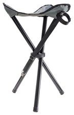 Sgabello Seggiolino Sedia Pieghevole in Metallo Pescatore Campeggio fino a 90kg