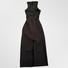 Maxi abito nero Zara senza