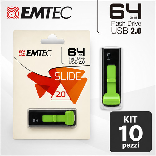 Kit pen drive emtec 64gb - kit,