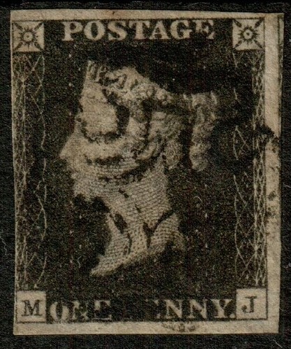 Penny 1840 4 - qv, (mj),