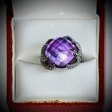 Anello in argento 925 ametista