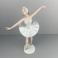 Grande ballerina di porcellana Wallendorfer, Turingia - figura ballerina