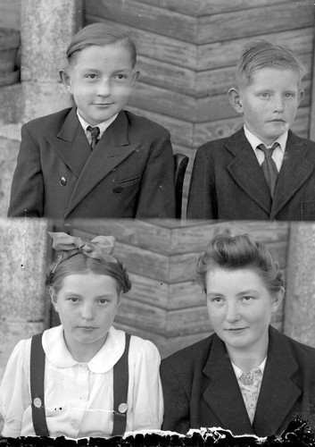 Double portrait petites filles - double,