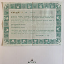 Rolex Garanzia Warranty Blank 100% Original Garantie 6263 6265 5513 Guarantie