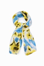 Foulard floreale rettangolare