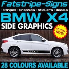 to fit BMW X4 GRAPHICS STRIPES STICKERS DECALS M SPORT xLINE xDRIVE 20d 30d 35d