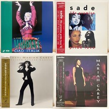 Madonna, Mariah Carey & Sade cantanti femminili Laserdisc lotto di 4 titoli L...