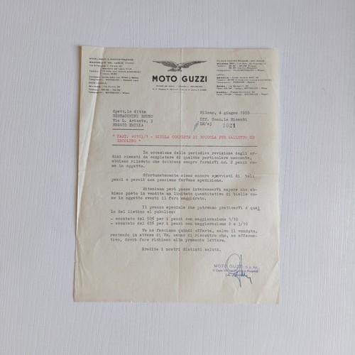 1959 moto guzzi ufficio - 1959,