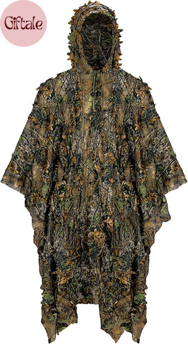 Poncho mimetico foglia - , 3d