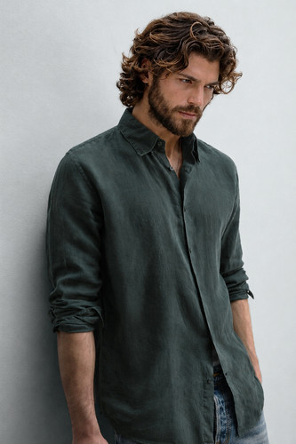 Camicia uomo lino zara - camicia, nuova