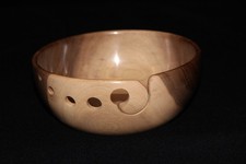 Ciotola filato legno noce made in UK #2a 19,5 cm x 7,5 cm circa maglia lana uncinetto 