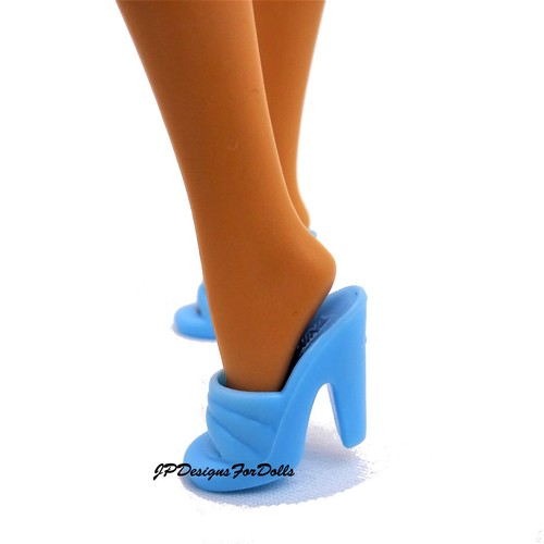Scarpe barbie bambola blu - barbie,