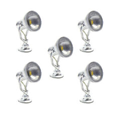 LYM20 5pcs Modellismo Ferroviario 1:87 Lampada Faretto Luci di Inondazione Scala HO LED Caldi