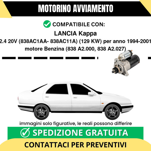 Motorino avviamento lancia - avviamento,