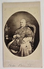 Antica Foto CDV Ritratto Papa