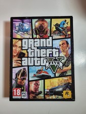 PC DVD ROM Grand Theft Auto 5 GTA V con mappa 7 dischi in scatola da collezione