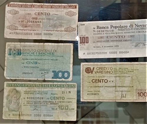 Mini assegni anni - mini, cinque