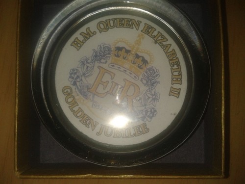 Fermacarte qeii giubileo - qeii, d'oro
