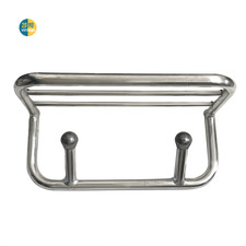 Appendiabiti da parete con ripiano cappelliera appendiabiti metallo anni 60 Italia 45 cm