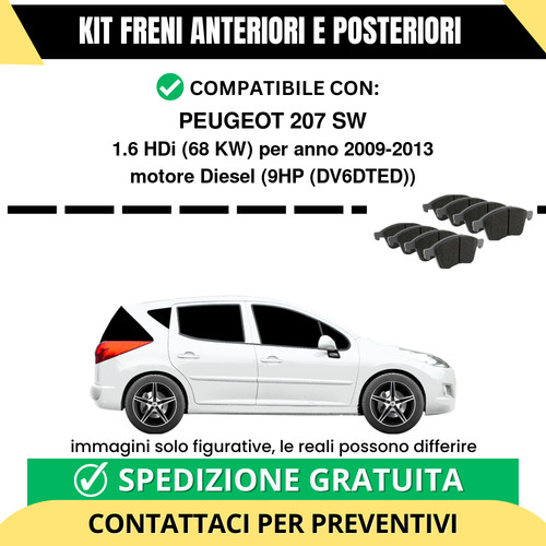 Pastiglie freno ant post - pastiglie,