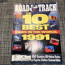 Road & Track Magazine December 1990 10 Best Cars In The World M221 