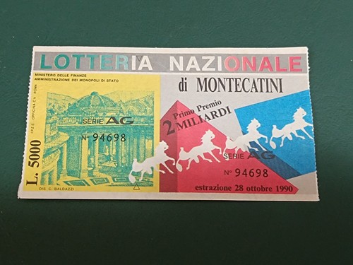 Biglietto lotteria nazionale - biglietto,
