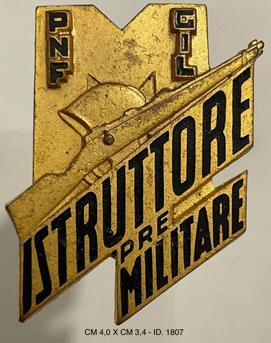 Istruttore premilitare pnf - istruttore,
