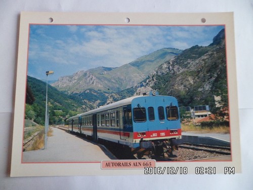 Carte fiche train autorails - fiche,