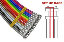 Tubi freno SetUp RACE 3 tubi Verde Honda NTV650 Deauville VW-V1 1998-2001 HEL