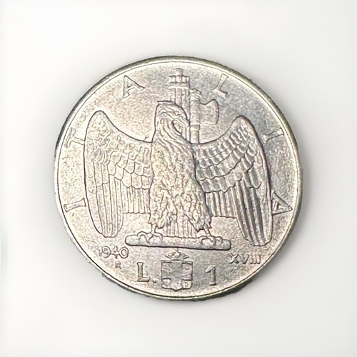 Moneta lira 1940 vittorio - moneta,