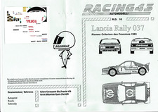 Decal 1/43 Lancia Rally 037 Rally Criterium Cevennes '83 RD010 Racing 43