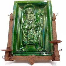 Candelabro piastrella Kályhacsempe piastrella da forno ceramica ferro battuto applique