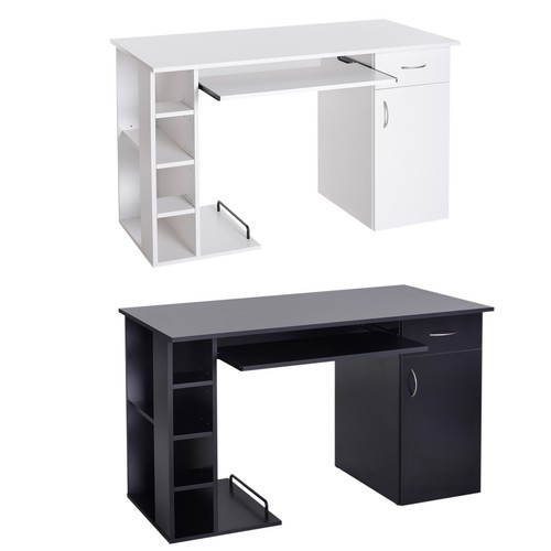Homcom scrivania porta - scrivania, pc