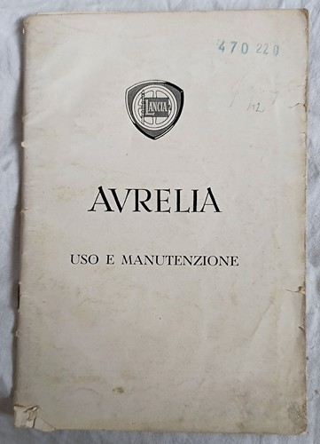Lancia aurelia uso - lancia, e