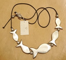Collana pesci in alluminio -