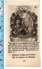 Santino - Holy Card - INCISIONE - Sant'Ospizio eremita