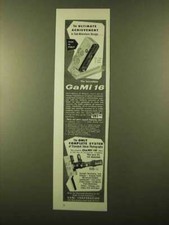 Pubblicità fotocamera Gami 16 1958 - Obiettivo finale