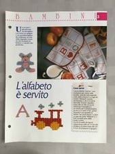 Schema punto croce Bambini L'alfabeto è servito