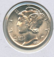 Moneta Dime In Argento Mercury